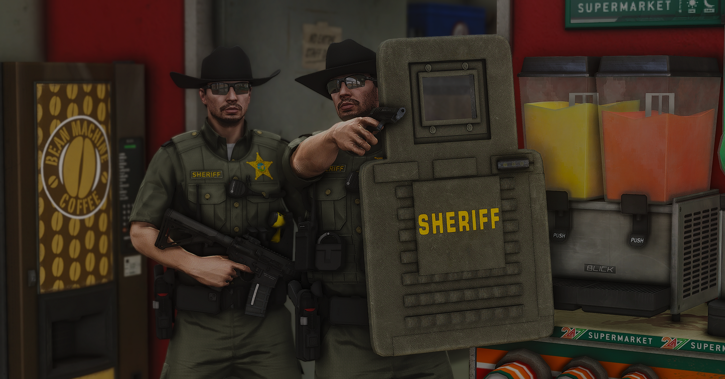 POLICE SHIELD MODEL / SCRIPT