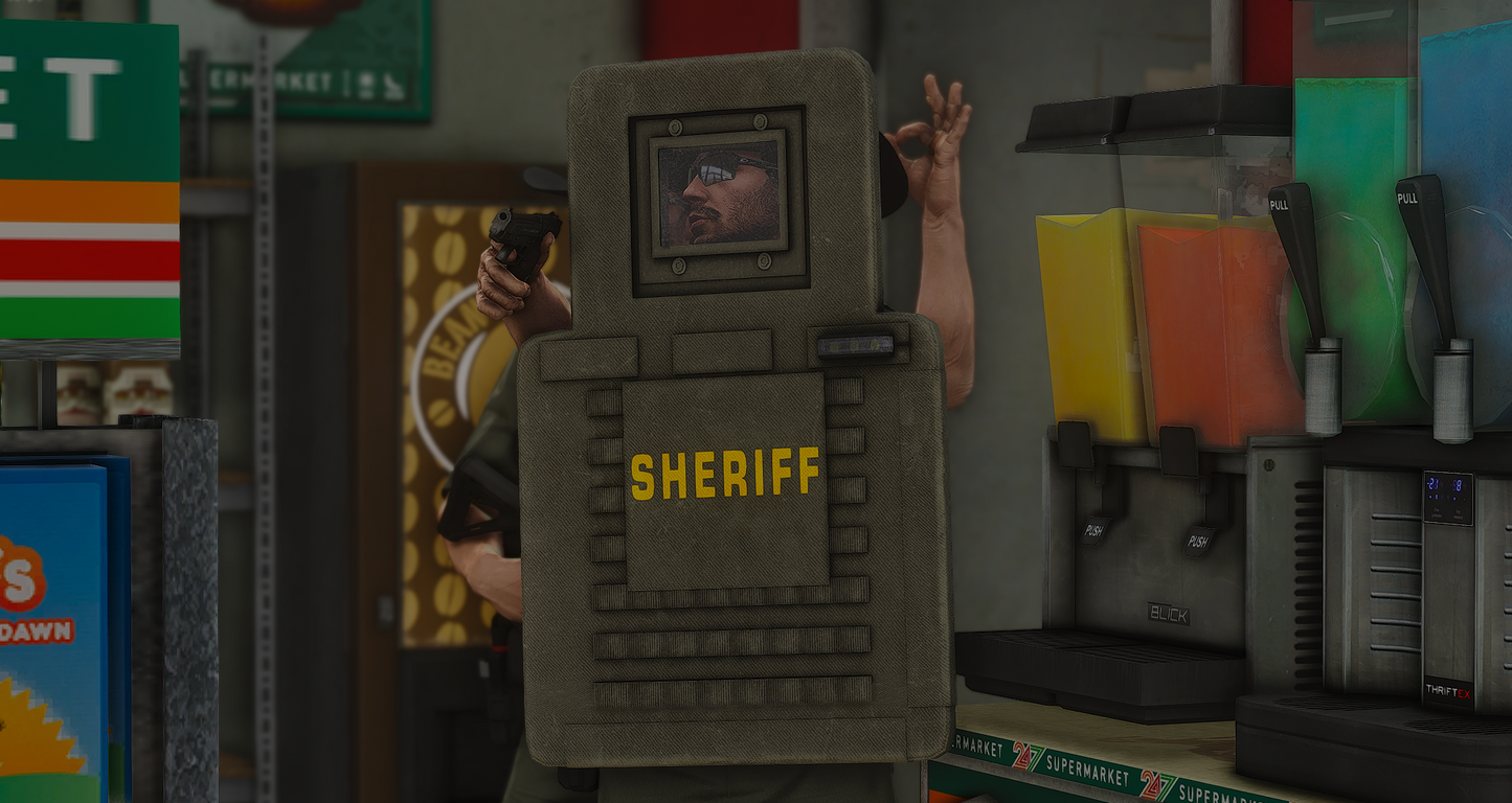 POLICE SHIELD MODEL / SCRIPT
