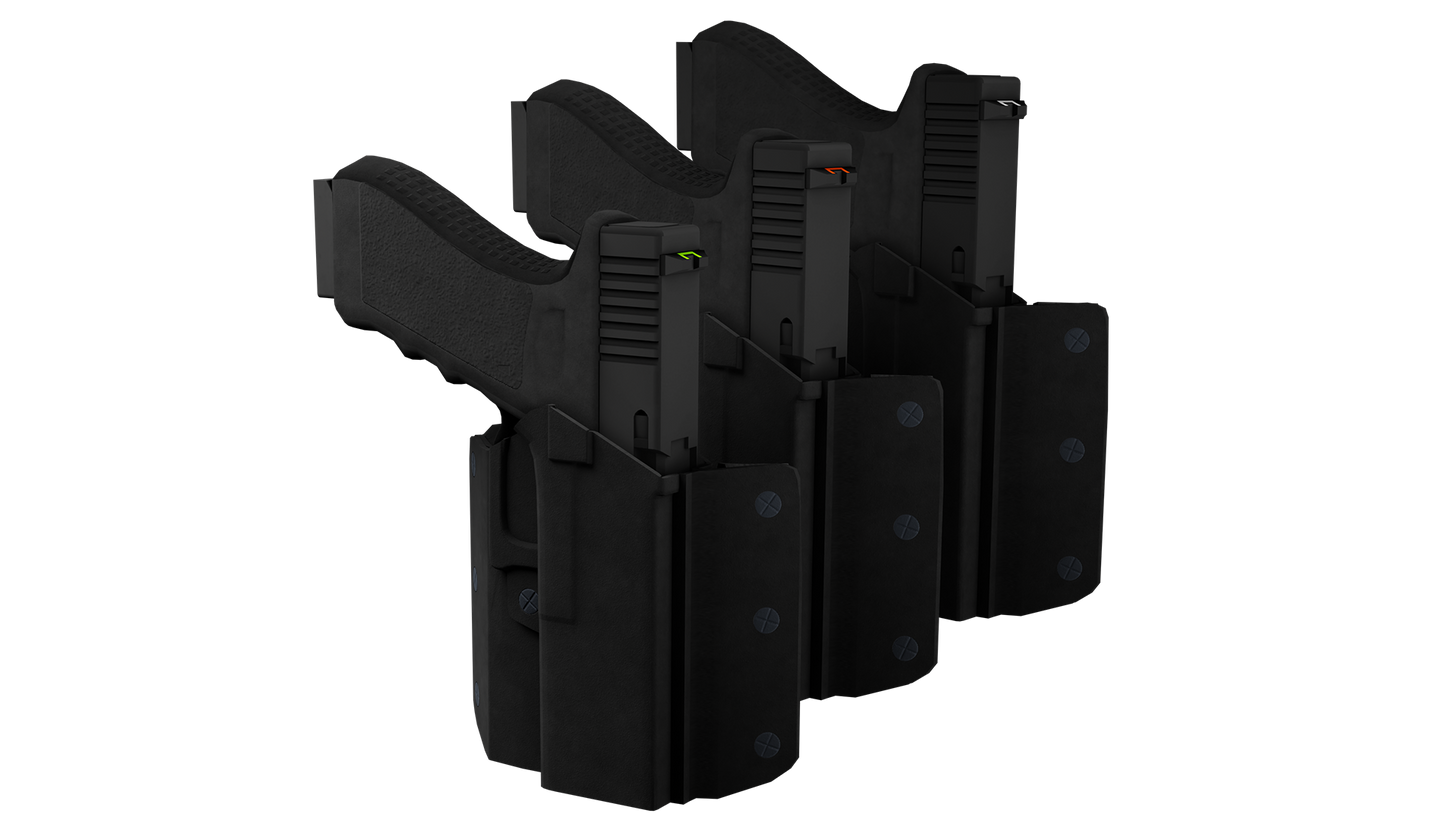 Detective Style Holster & Double Mag Holder