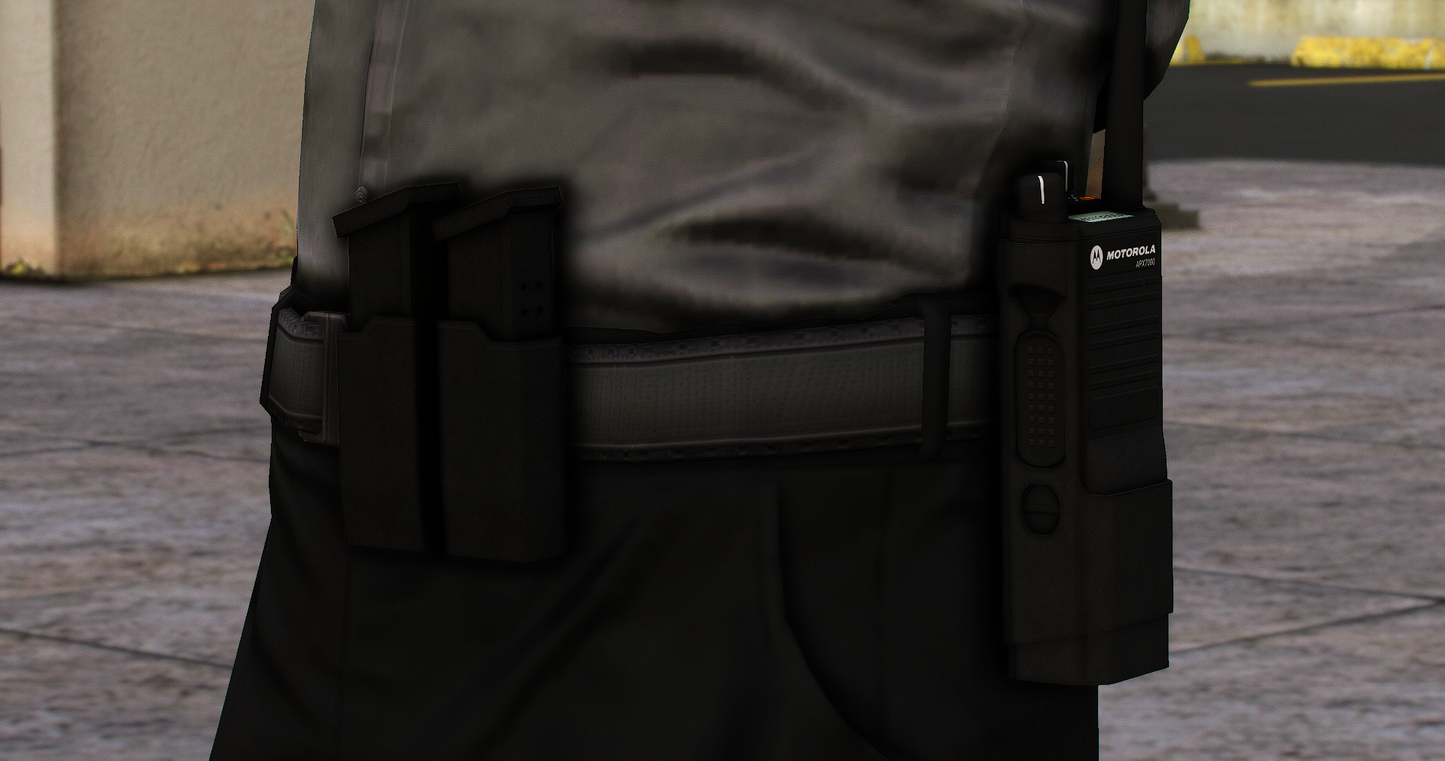 Detective Style Holster & Double Mag Holder