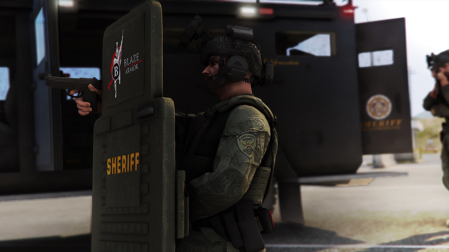 POLICE SHIELD MODEL / SCRIPT