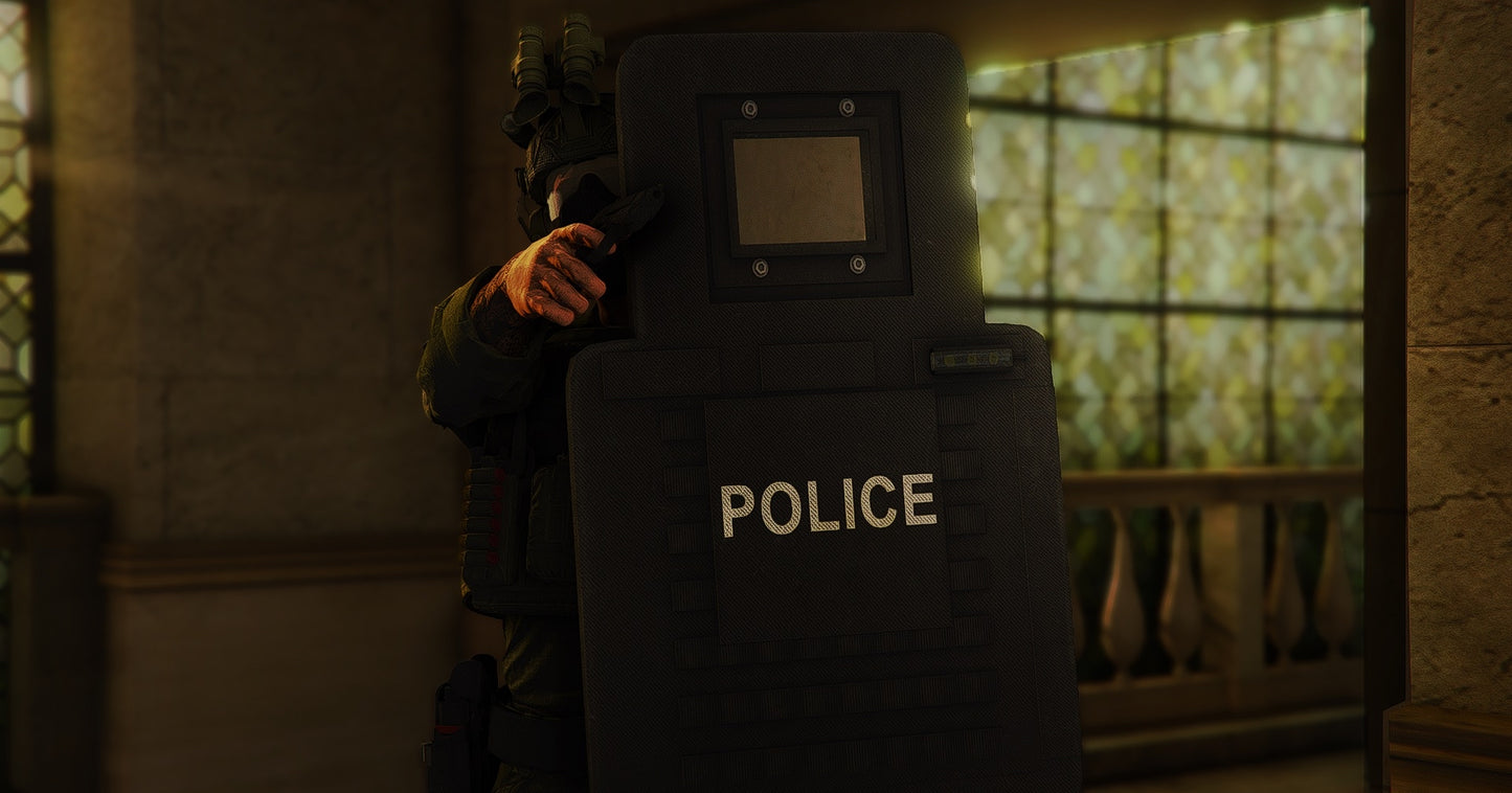 POLICE SHIELD MODEL / SCRIPT