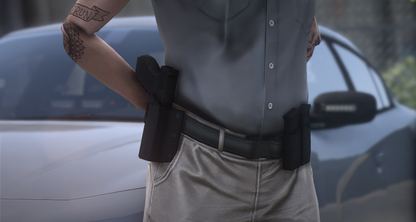 Detective Style Holster & Double Mag Holder